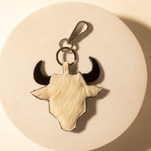 Amarillo Skull Keychain in Prairie Bone Mix