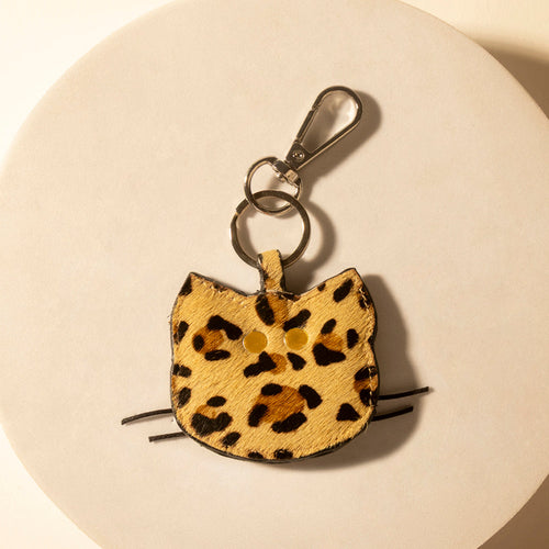 Calico Ridge Cat Keychain in Desert Hide Mix