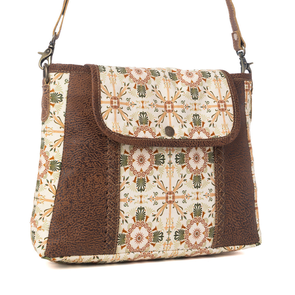 Oakline Cotton & Leather Shoulder Bag Variant Combo