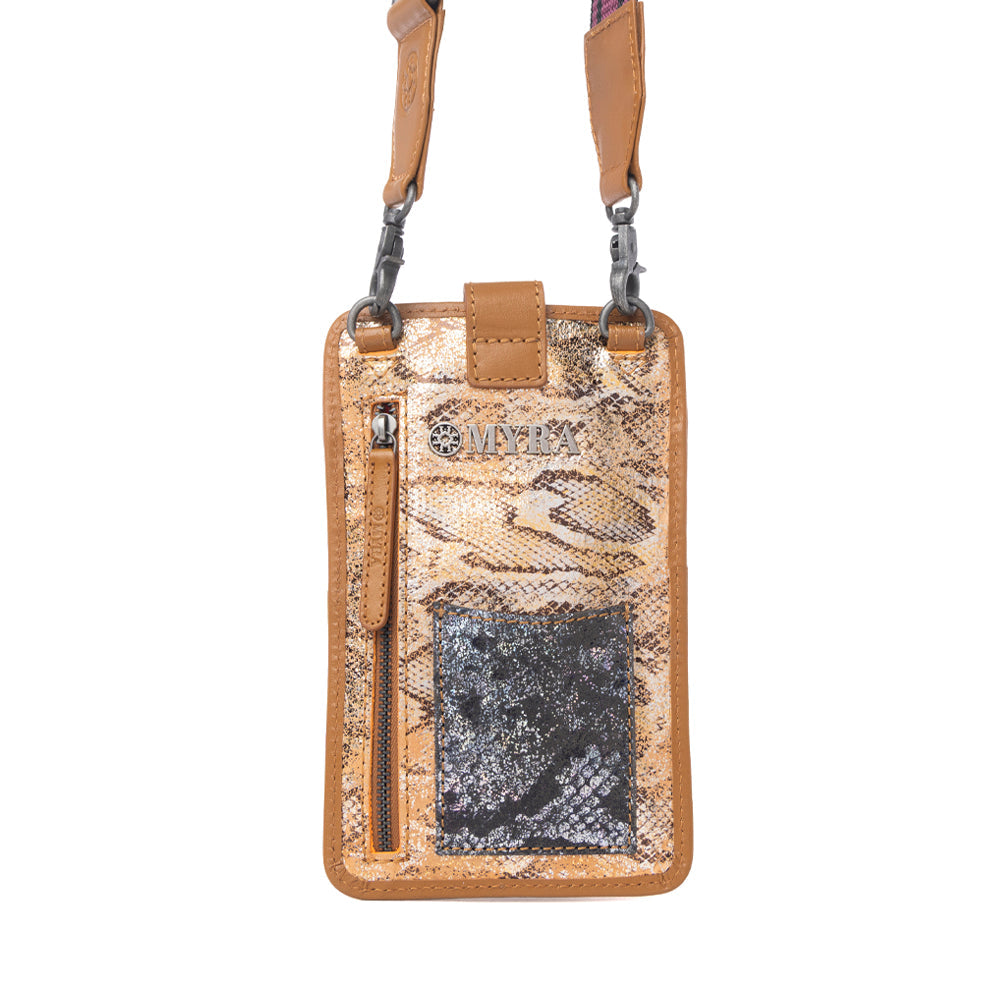 Cedar Snake Print Leather Cell Phone Holder Variant Combo