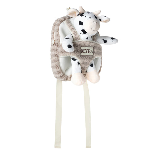 Little Moo Kids Backpack in Toffee Ranch