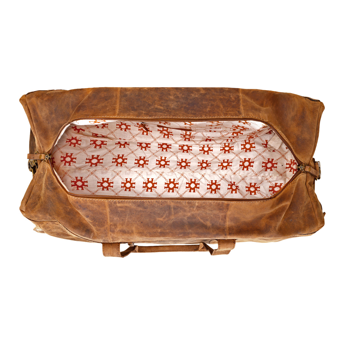 Ridgehaven Traveller Bag in brown wide with detachable shoulder strap