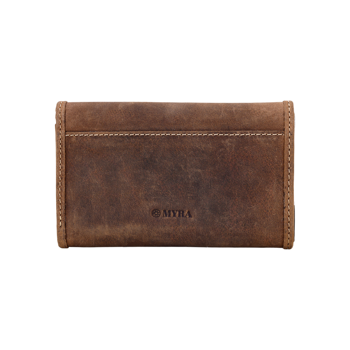 Westervale Wallet for Women in brown with hair on and studs
