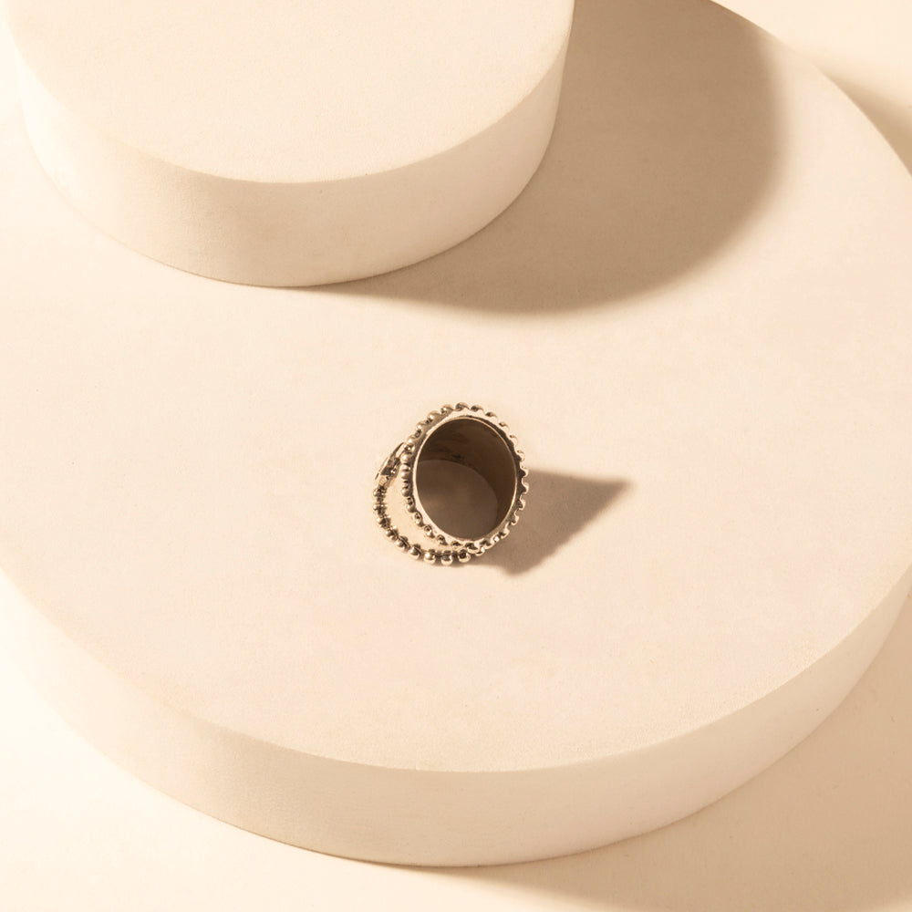 Cactus Country adjustable Ring for Women with engraved cactus detail for everyday western wear