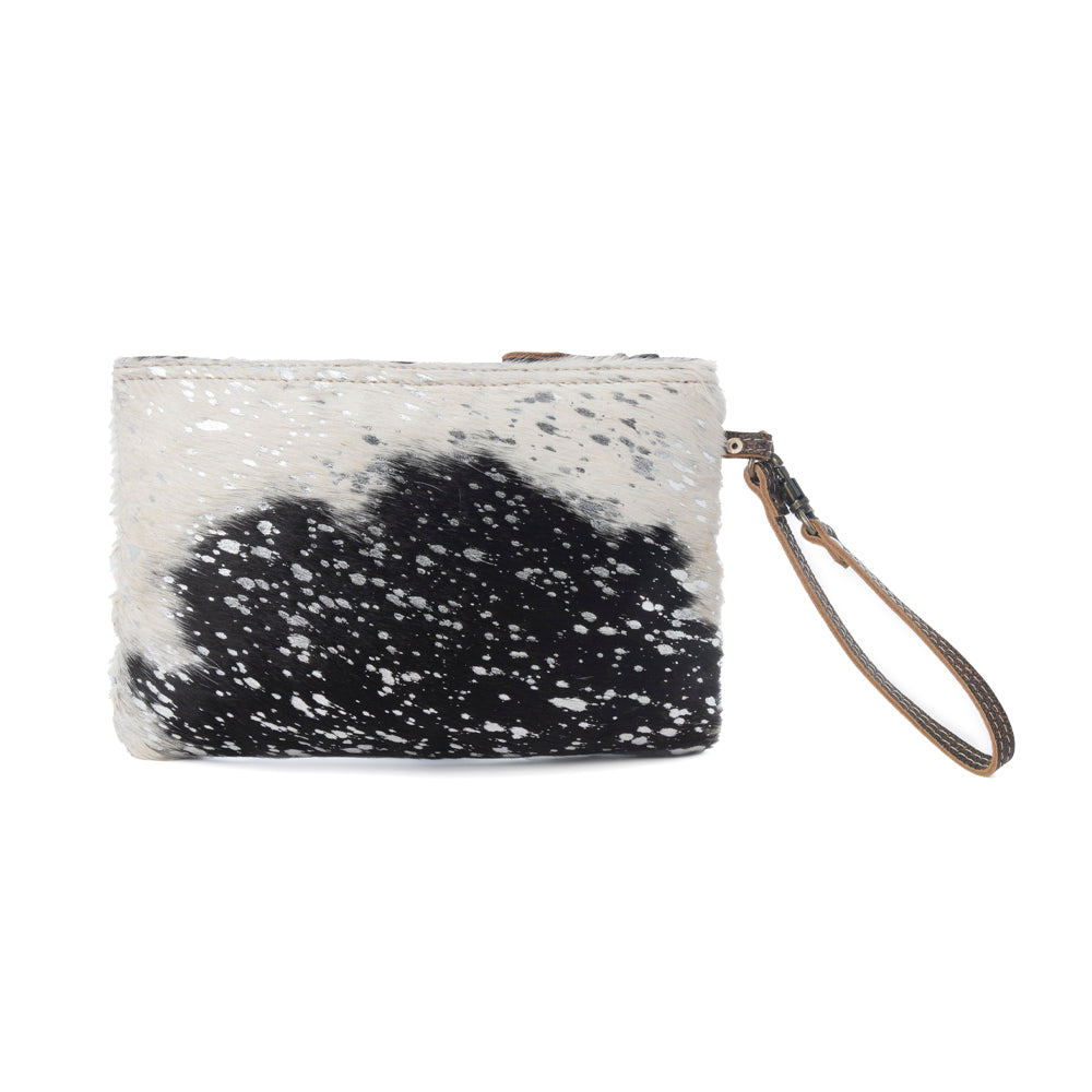 Stardust Pony Western Pouch for Women in black with foil hairon detail