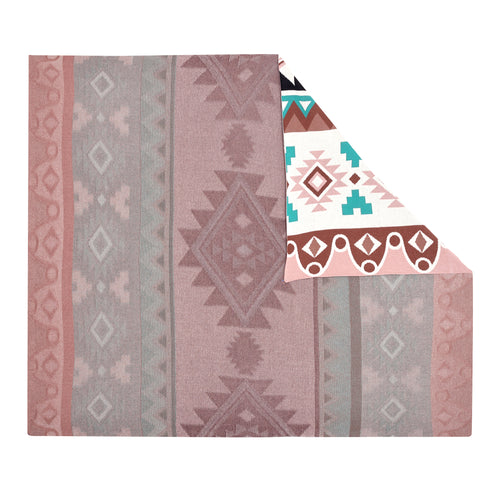 Retama Southwestern Cotton Knitted Throw in cream