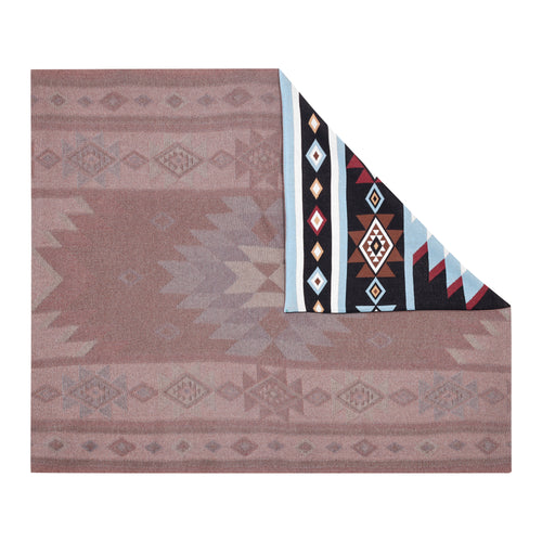 Retama Southwestern Cotton Knitted Throw in Sky