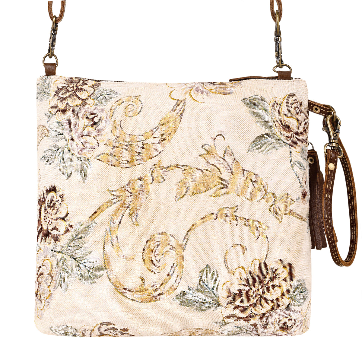 Contentment Small Crossbody Bag in cream