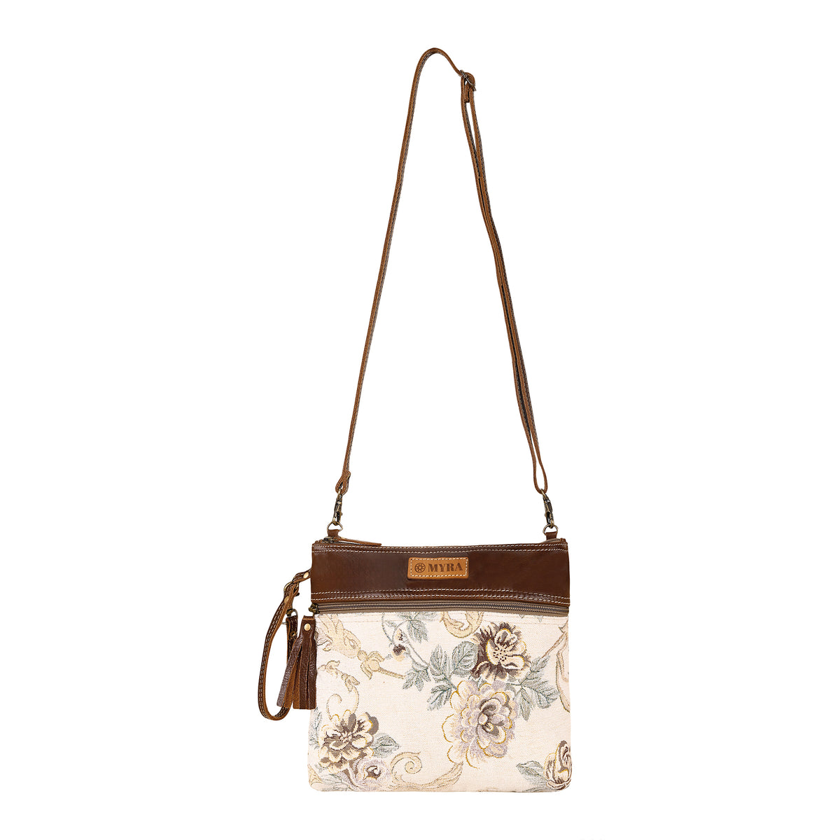 Contentment Small Crossbody Bag in cream