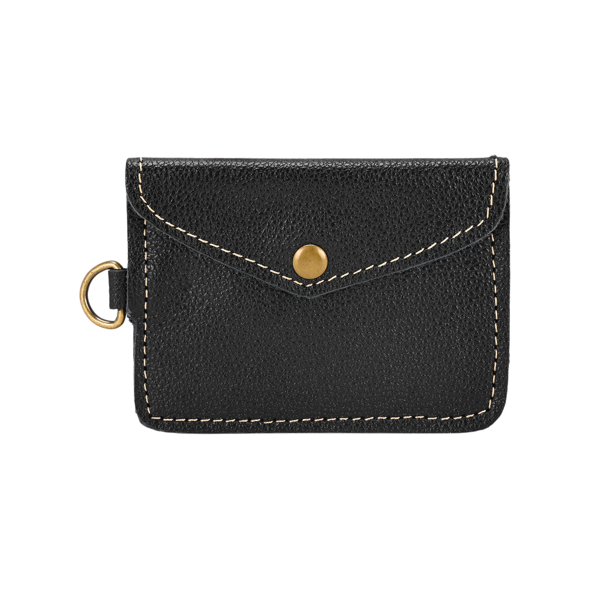 Juniper Moon Leather Coin Purse in Midnight Black