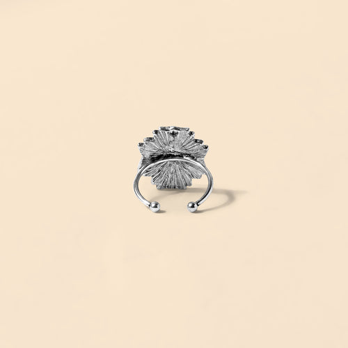 Bridlework Ring in Smoke Gray