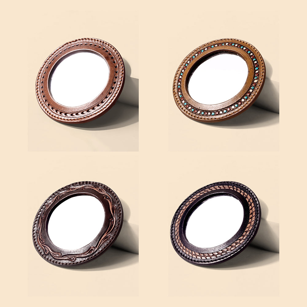Cinder Vale Mirror Case with hand tooled Variant Combo