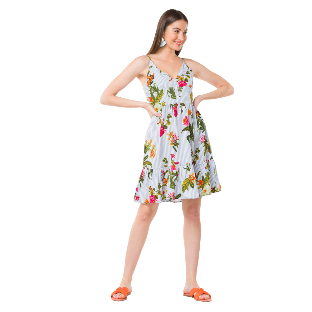 BLOSSOMY NOODLE DRESS