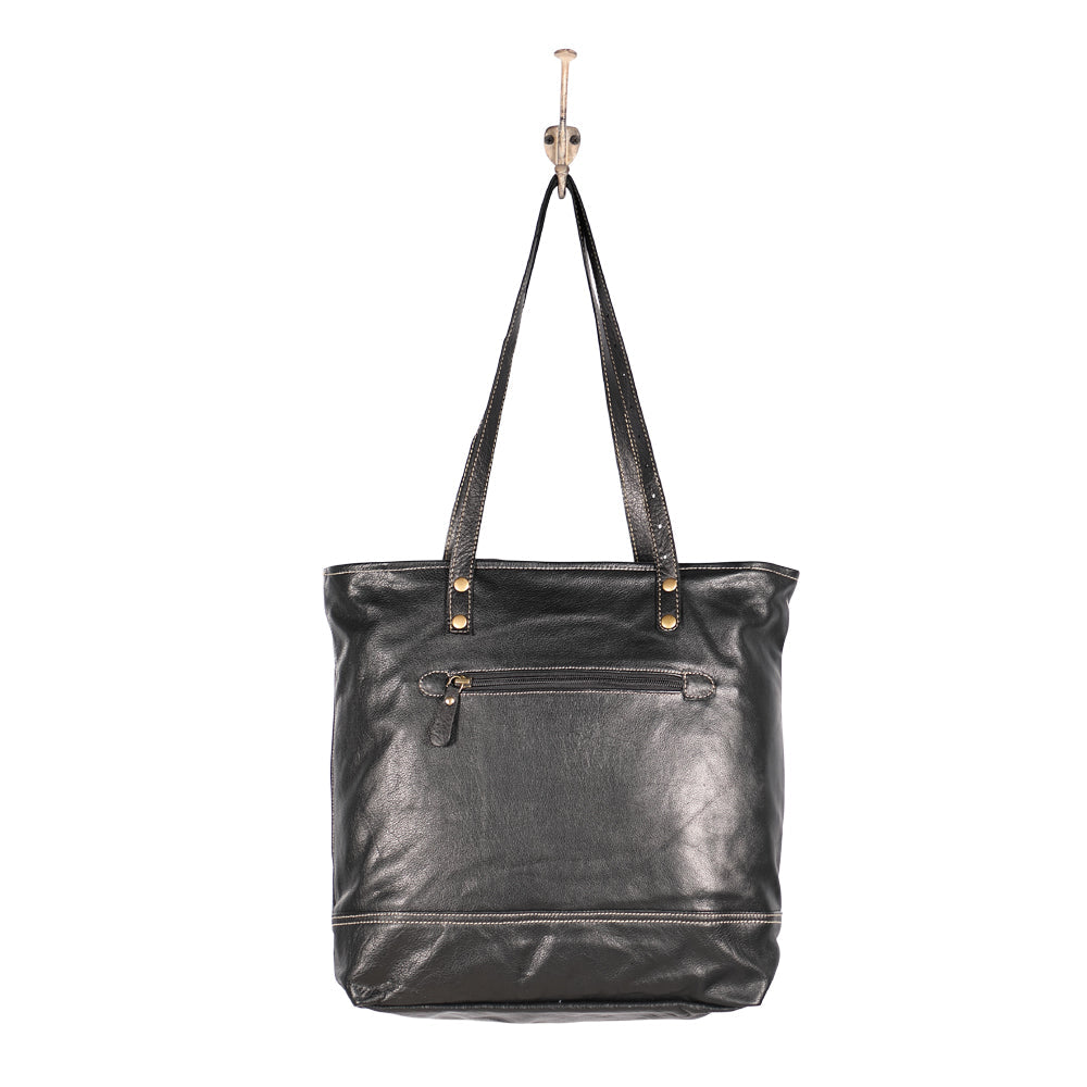 Slim Leather Tote Bag