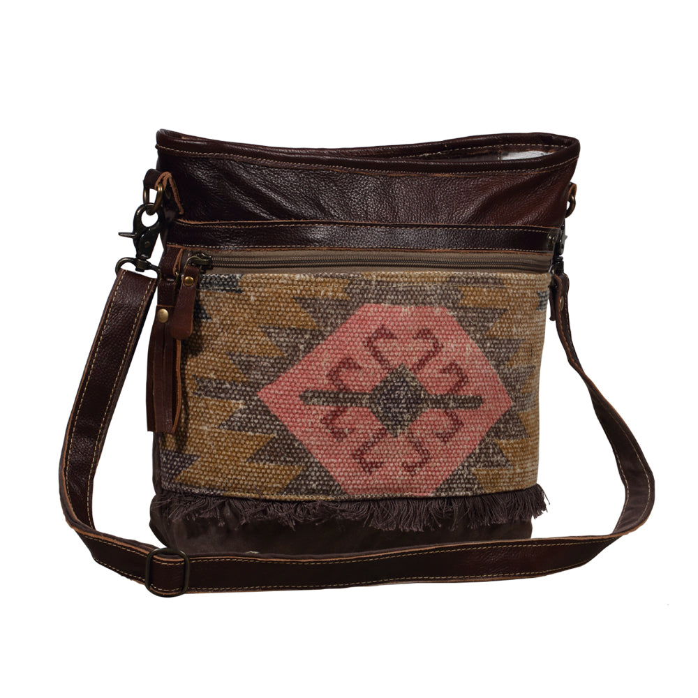Pink Patchy Shoulder Bag