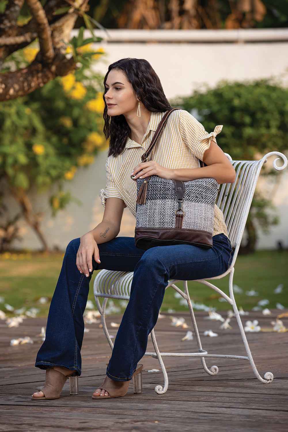 Rough Textured Shoulder Bag