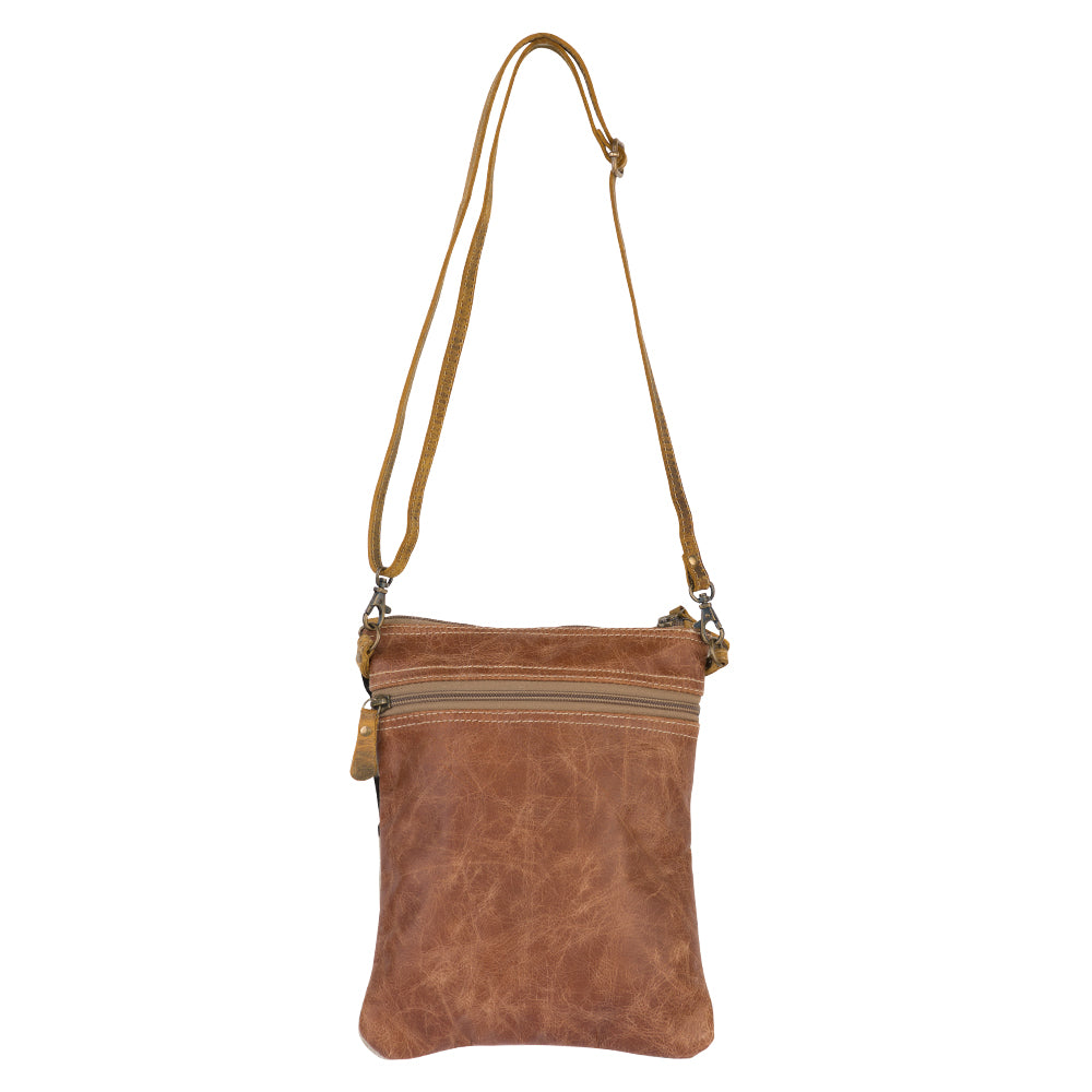 Stripey Leather Crossbody Bag