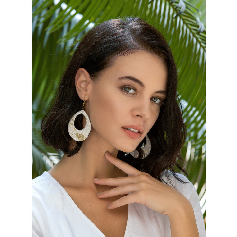 Gold Speckle Earring