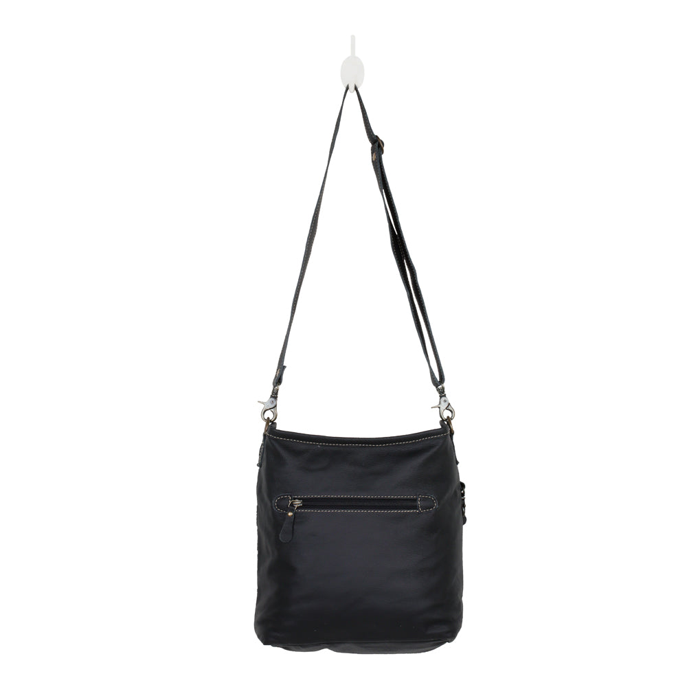 GOLDEN BEACONS LEATHER AND HAIRON BAG