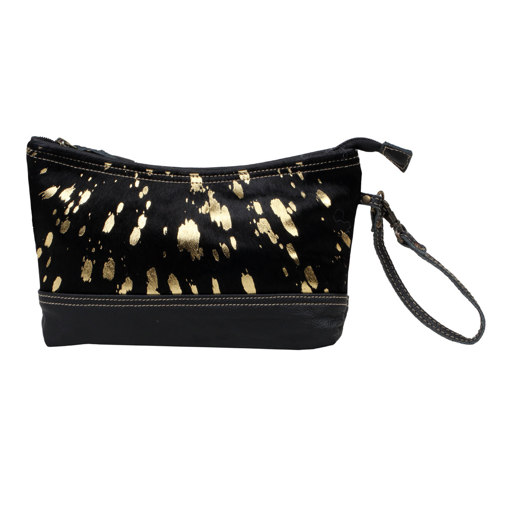 MOORISH LEATHER AND HAIRON BAG