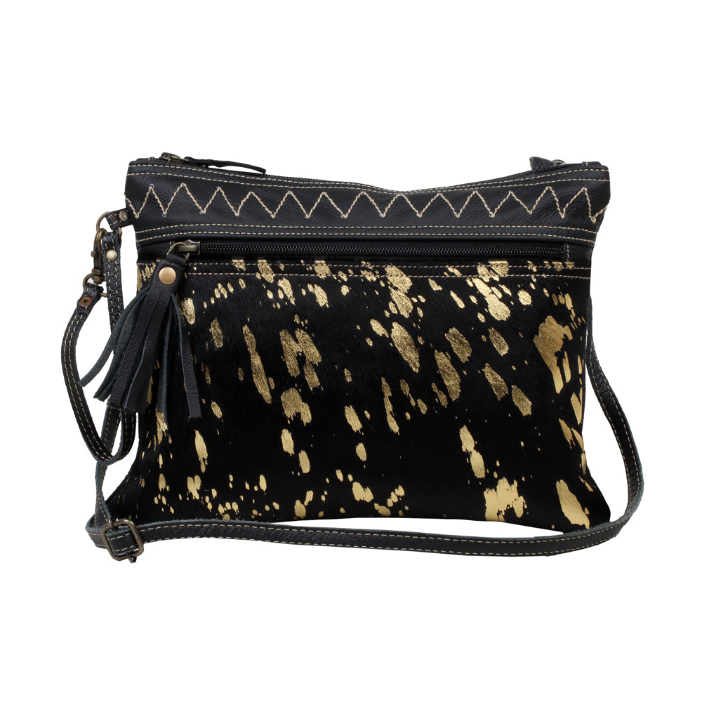 MURKY LEATHER AND HAIRON BAG