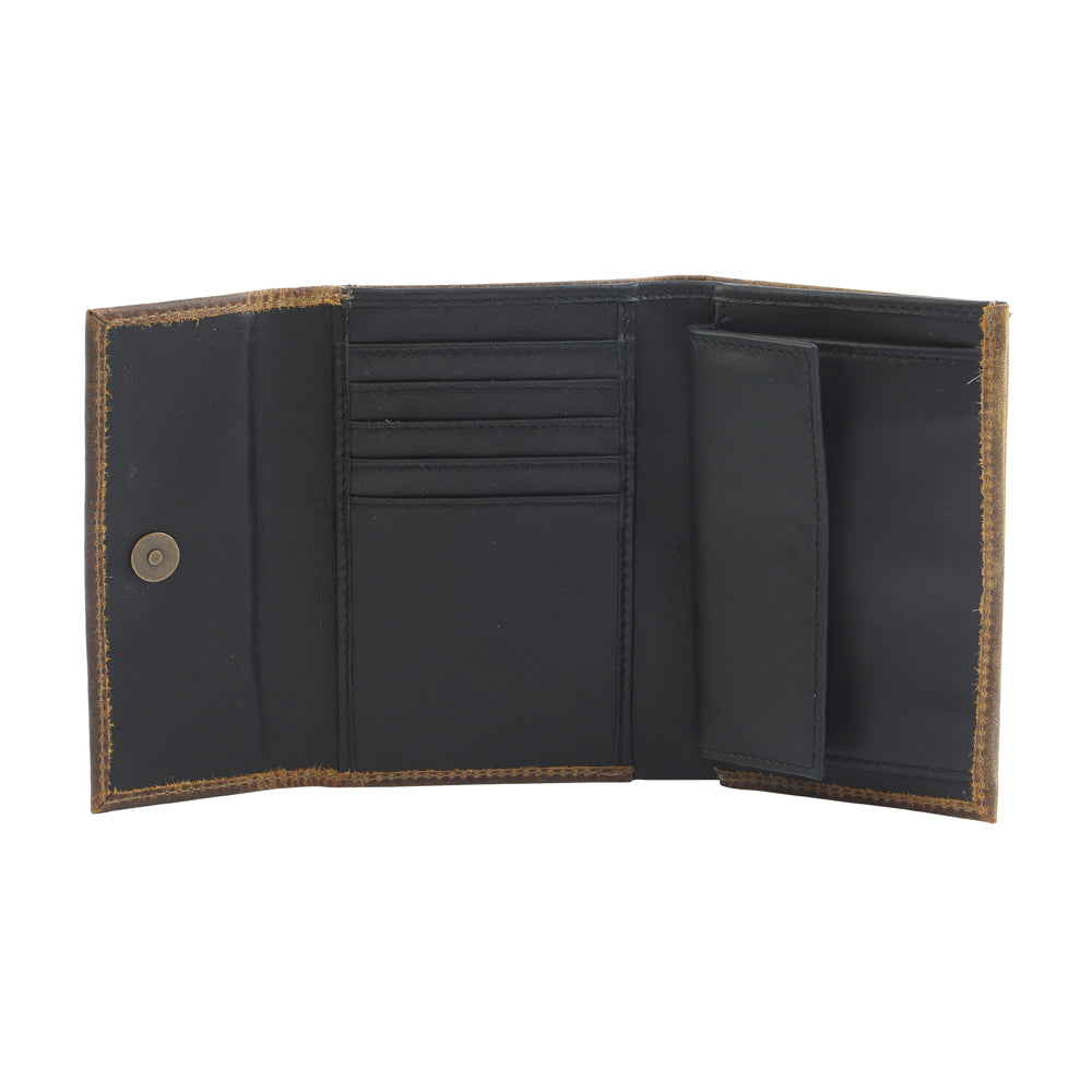 OUT OF THE WOODS LEATHER AND HAIRON WALLET