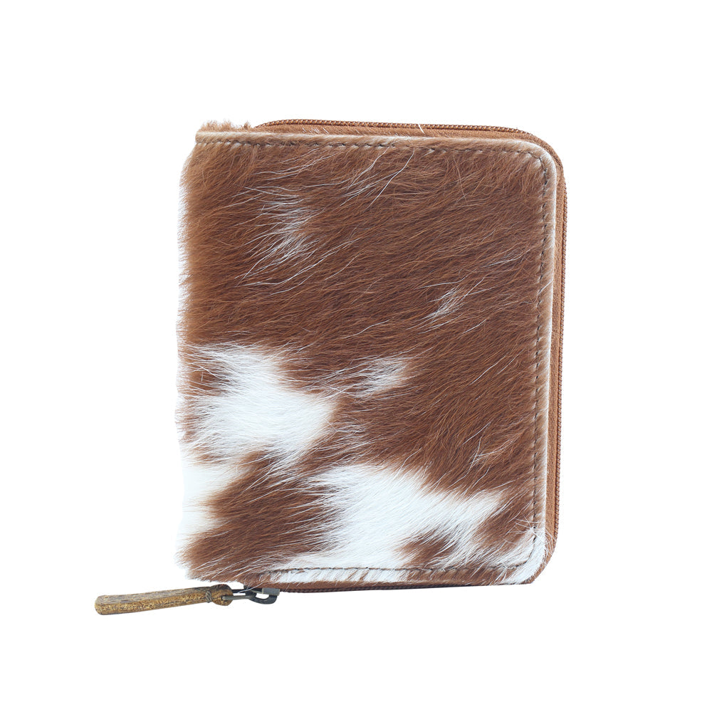PATCH PLAY LEATHER AND HAIRON WALLET