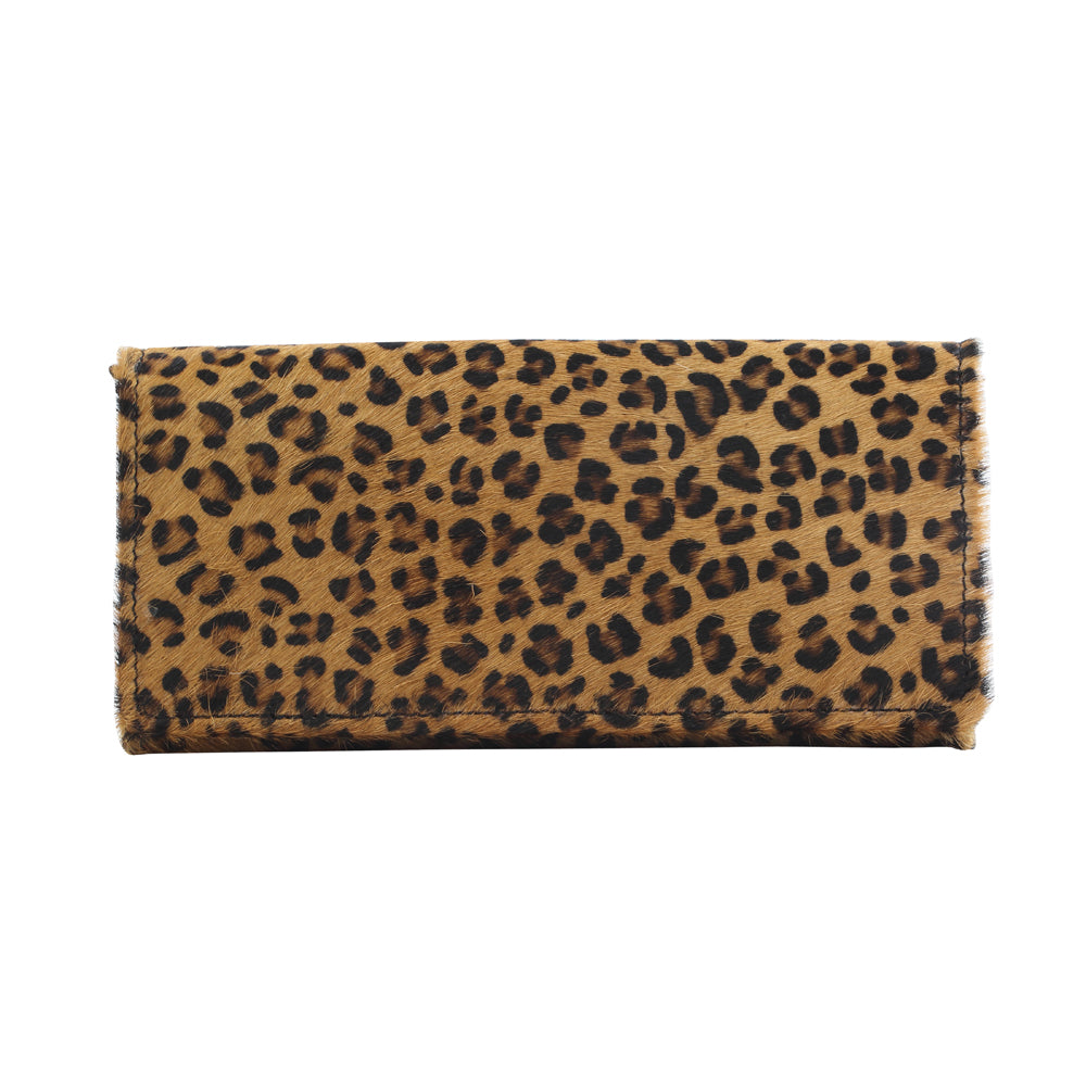 BOSS GIRL LEATHER AND HAIRON WALLET