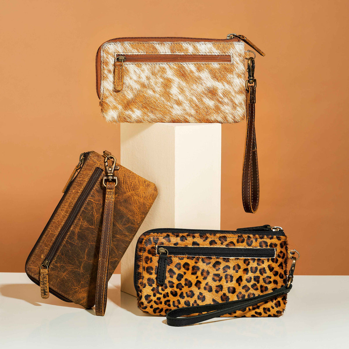 WILD DREAM LEATHER AND HAIRON WALLET