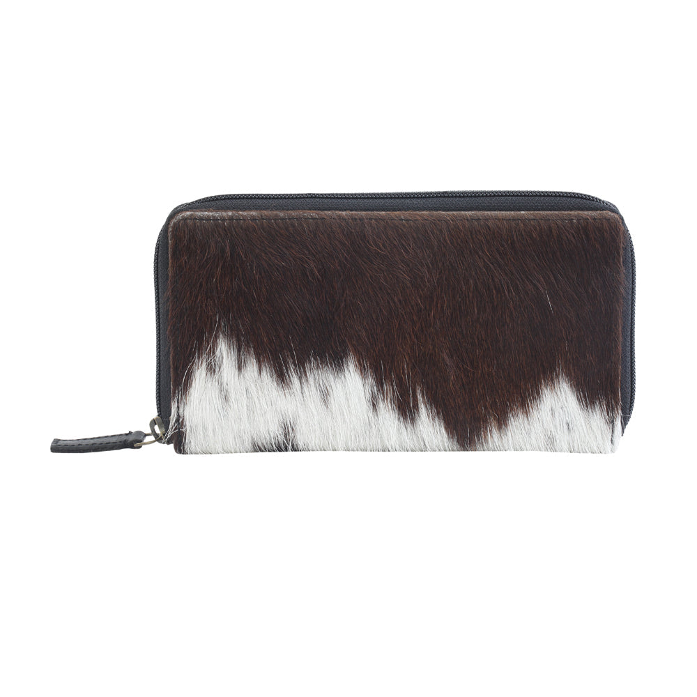 JUST TWEET LEATHER AND HAIRON WALLET