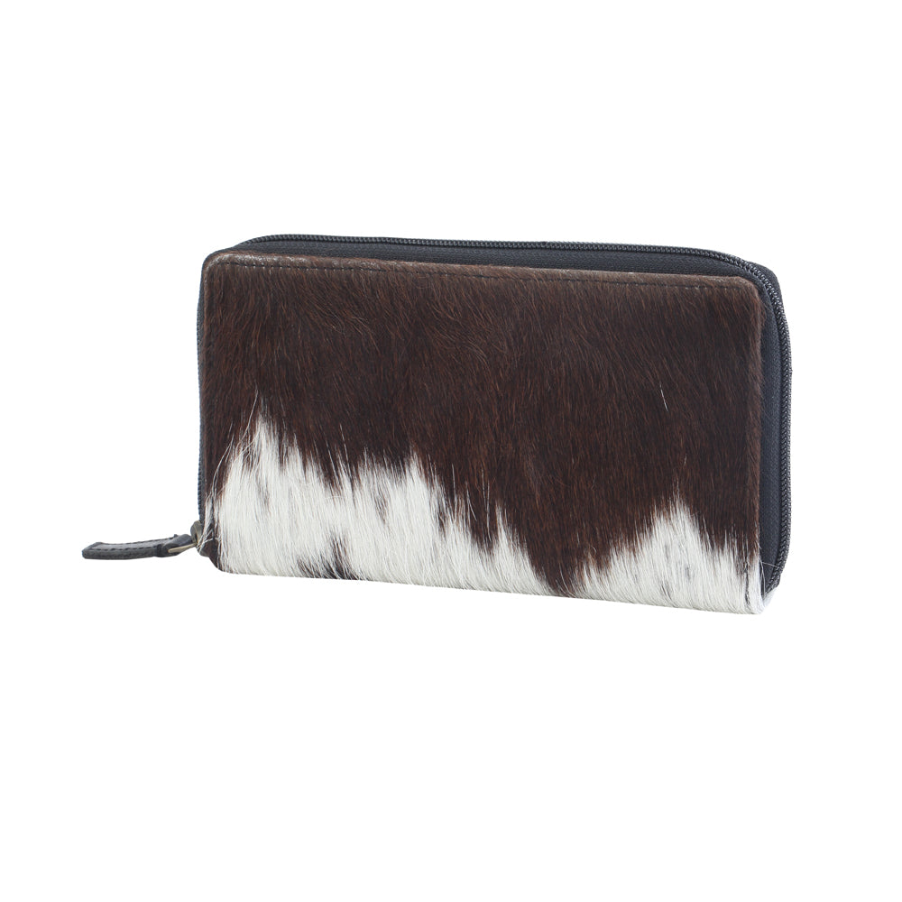 JUST TWEET LEATHER AND HAIRON WALLET