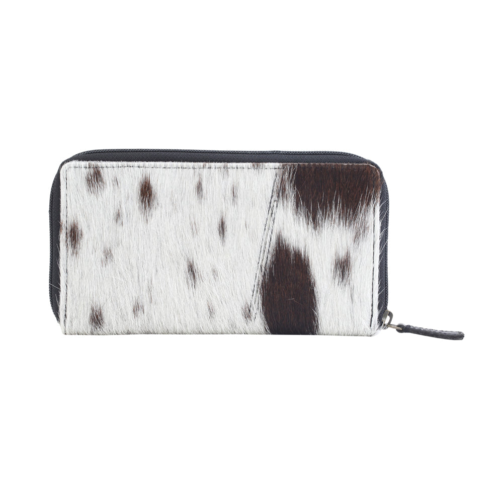 JUST TWEET LEATHER AND HAIRON WALLET