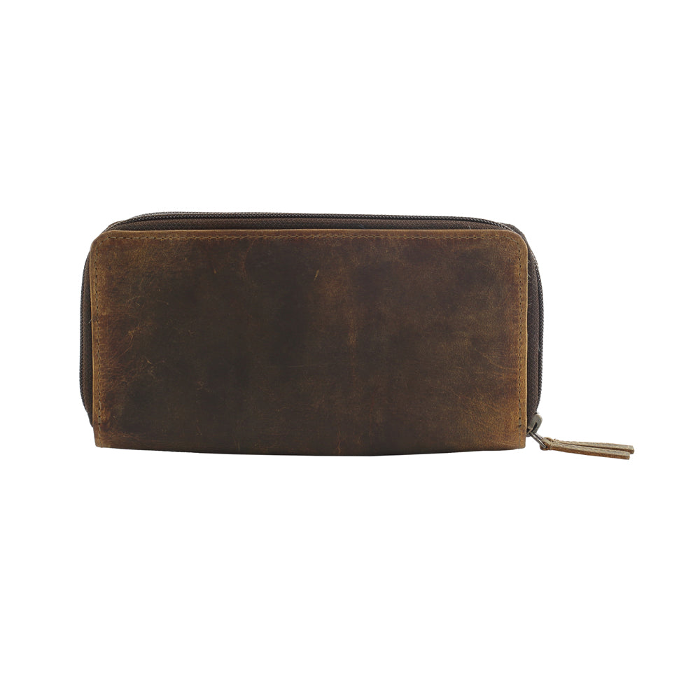 TIMBER TIME LEATHER AND HAIRON WALLET