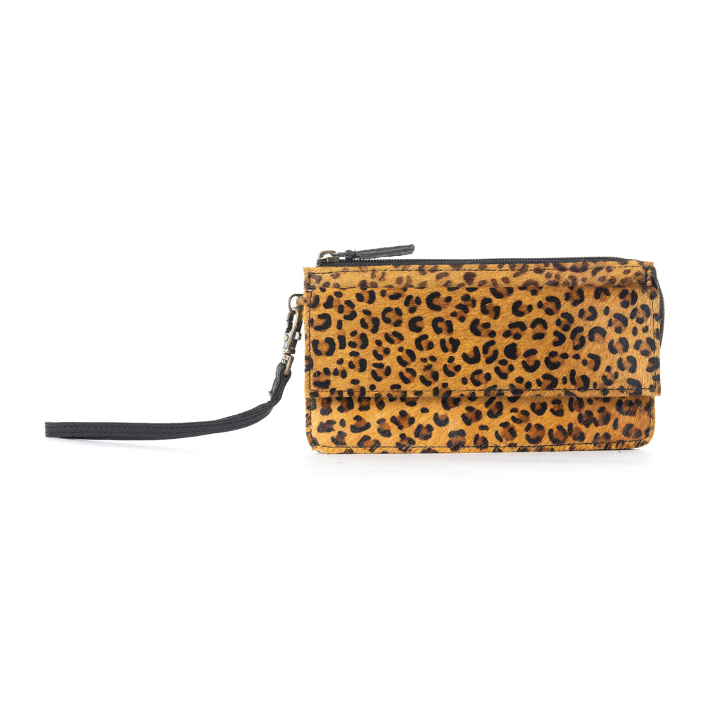 UPTOWN GIRL LEATHER & HAIRON WALLET