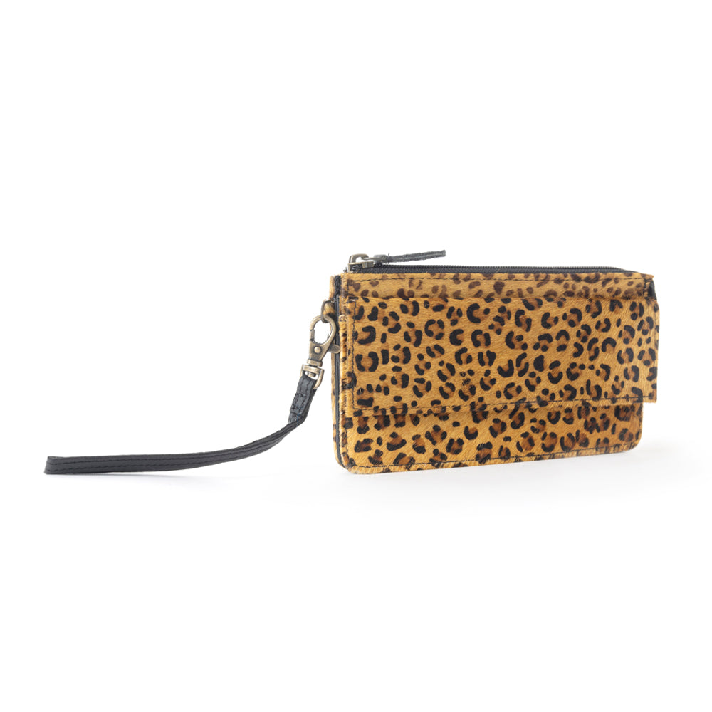 UPTOWN GIRL LEATHER & HAIRON WALLET