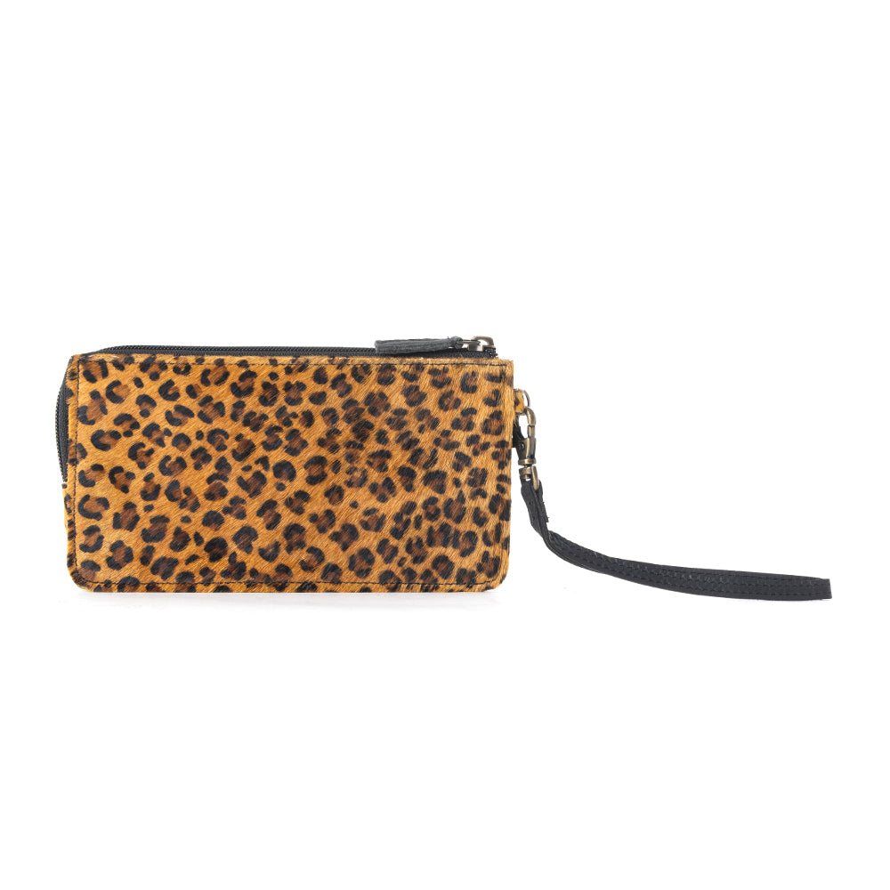 UPTOWN GIRL LEATHER & HAIRON WALLET