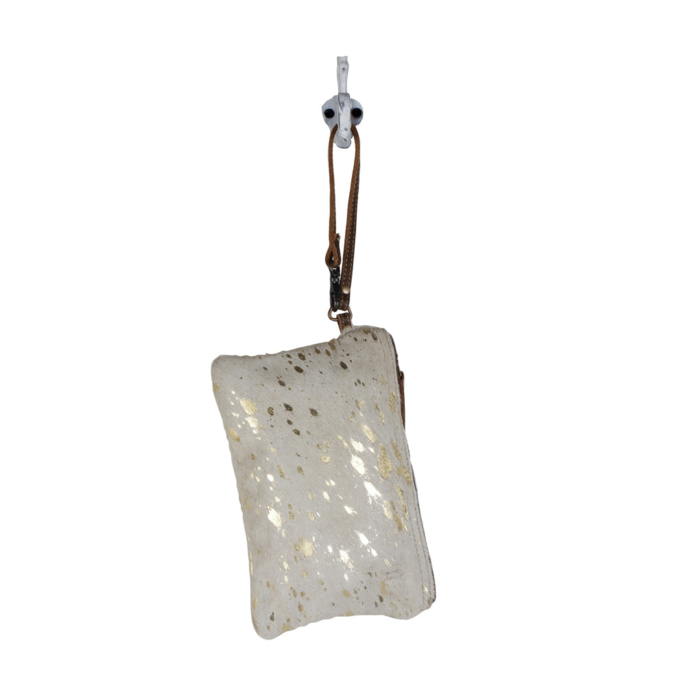Golden Snow Hairon Pouch