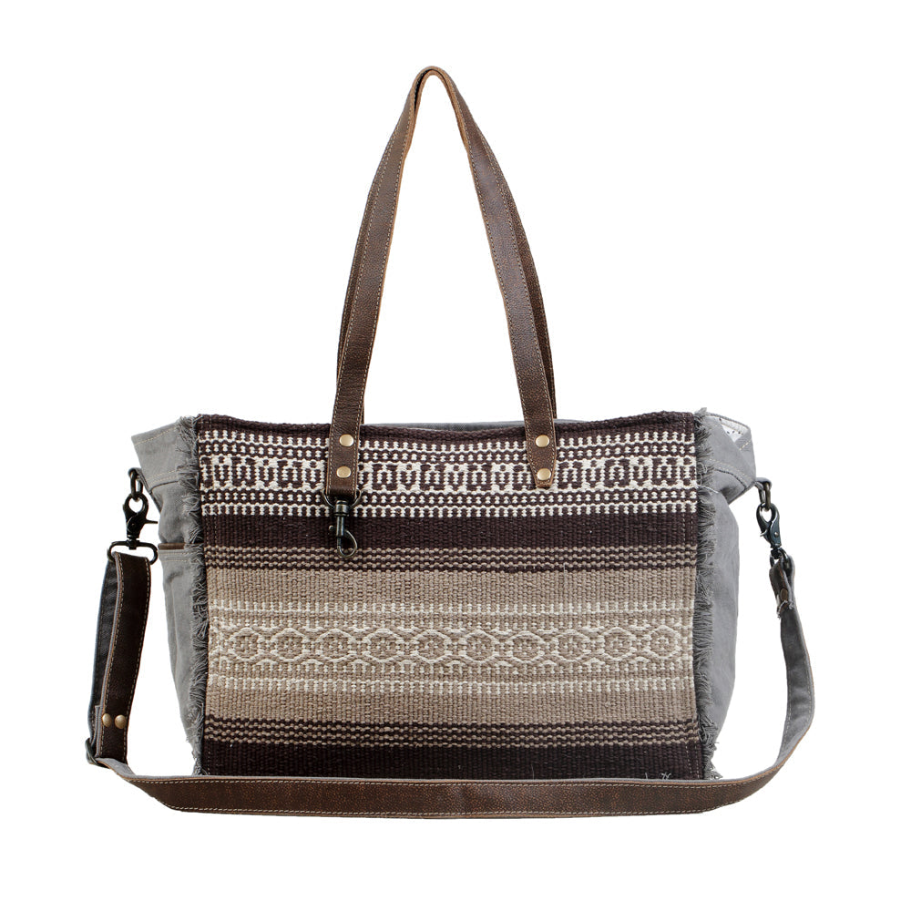TRIBAL PRINT WEEKENDER BAG