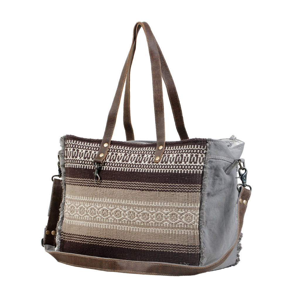 TRIBAL PRINT WEEKENDER BAG