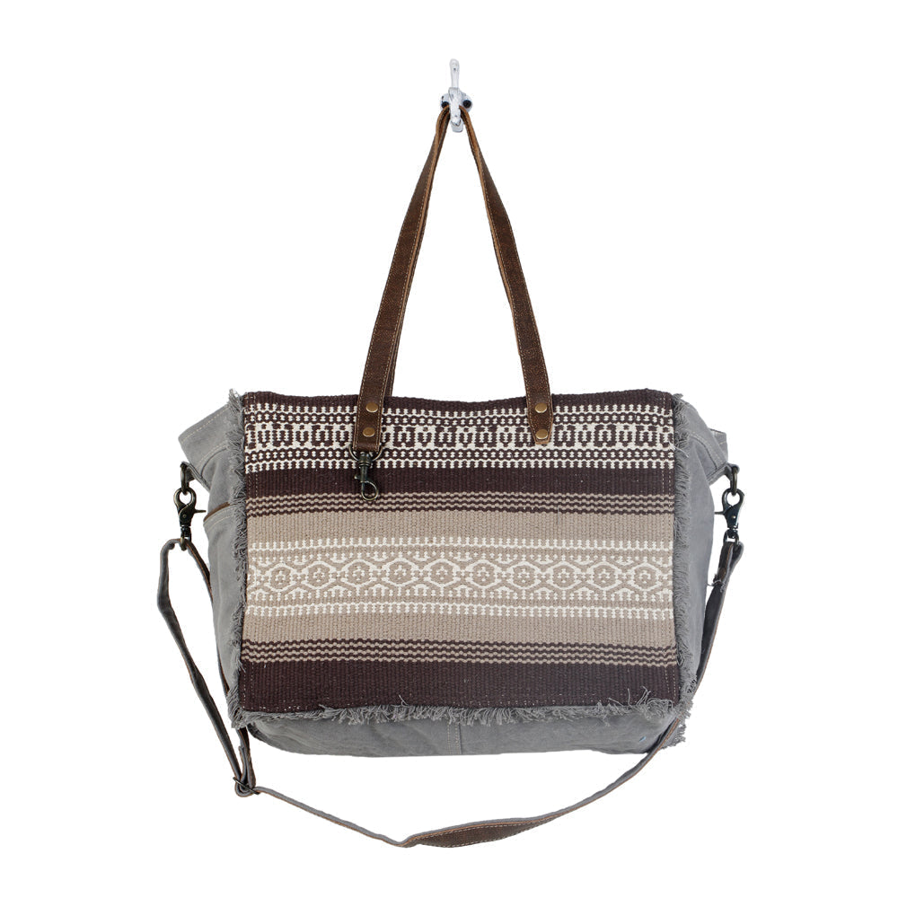 TRIBAL PRINT WEEKENDER BAG