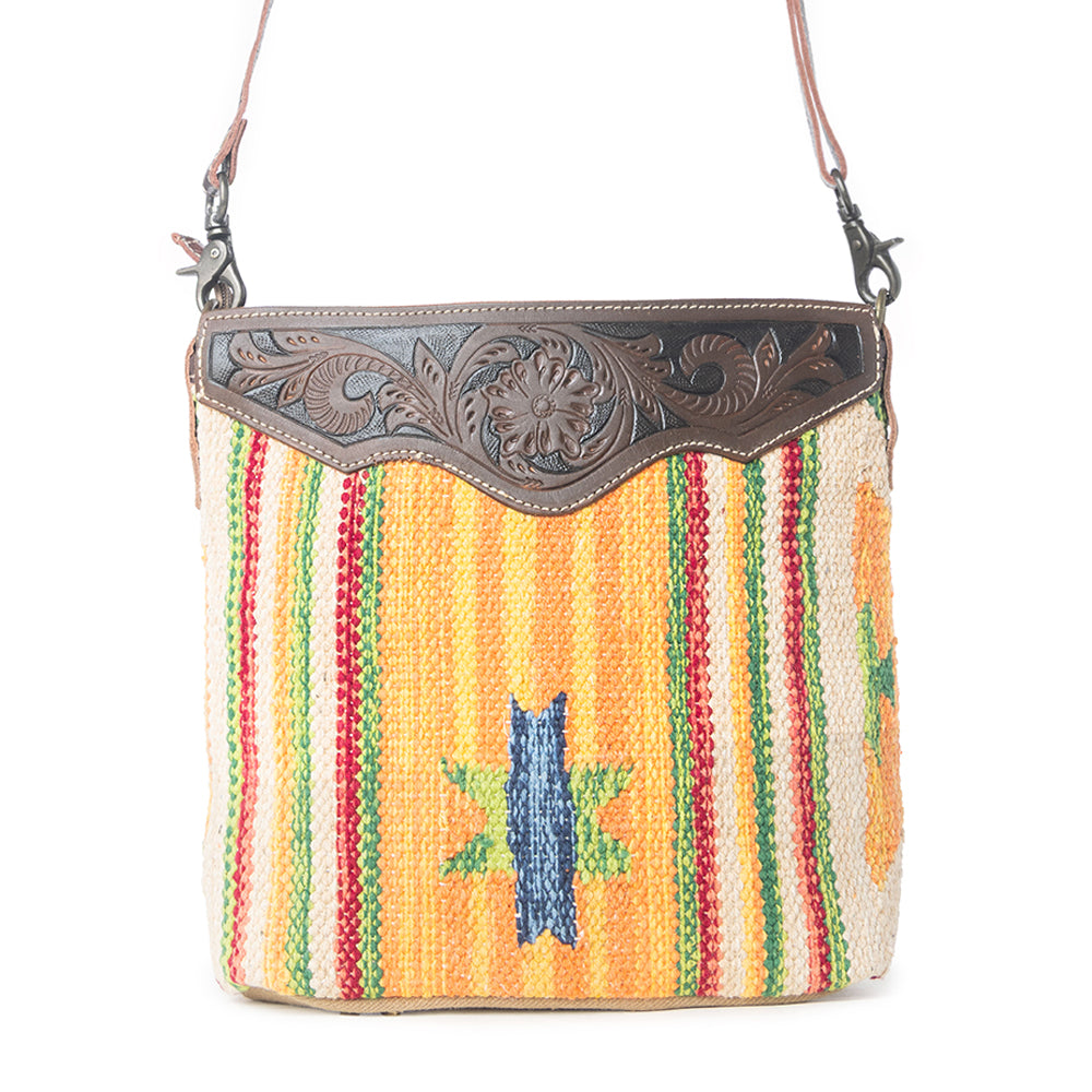 TINI MINI HAND TOOLED BAG
