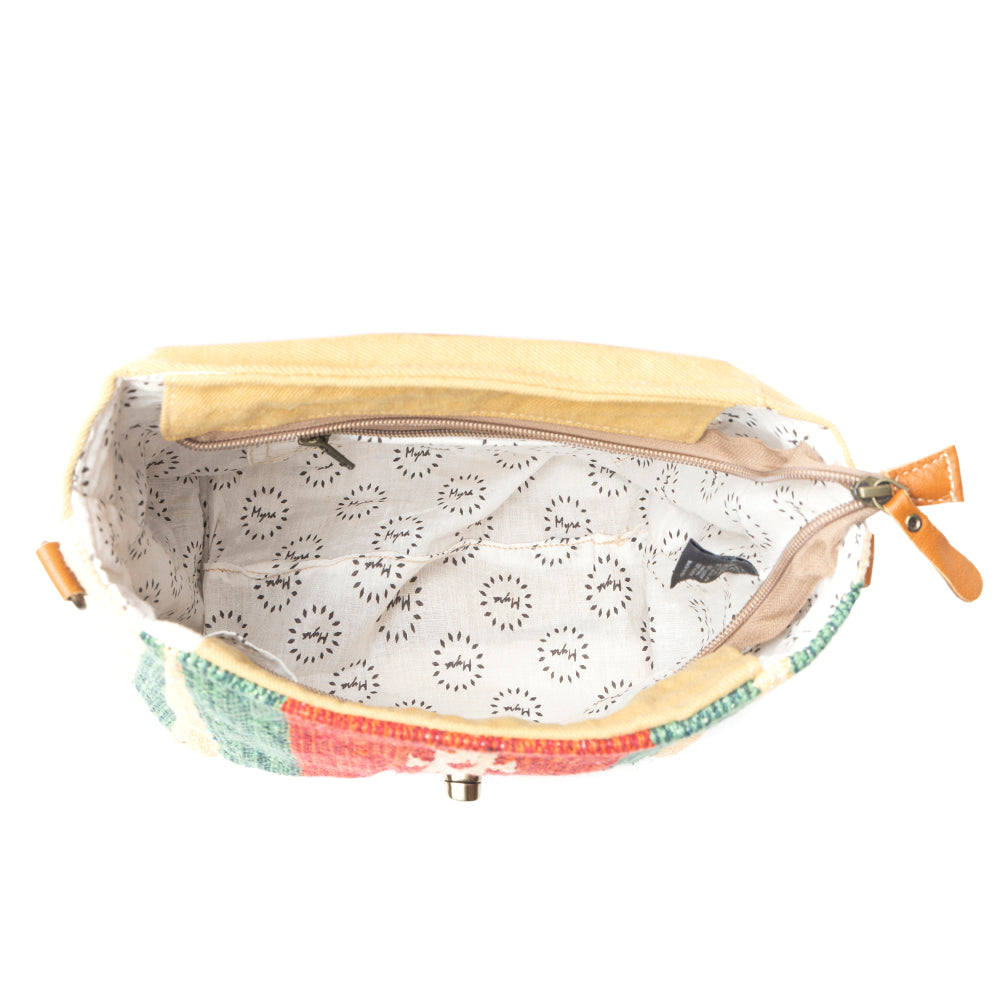 Embossed Scarlet Hand-Tooled Bag