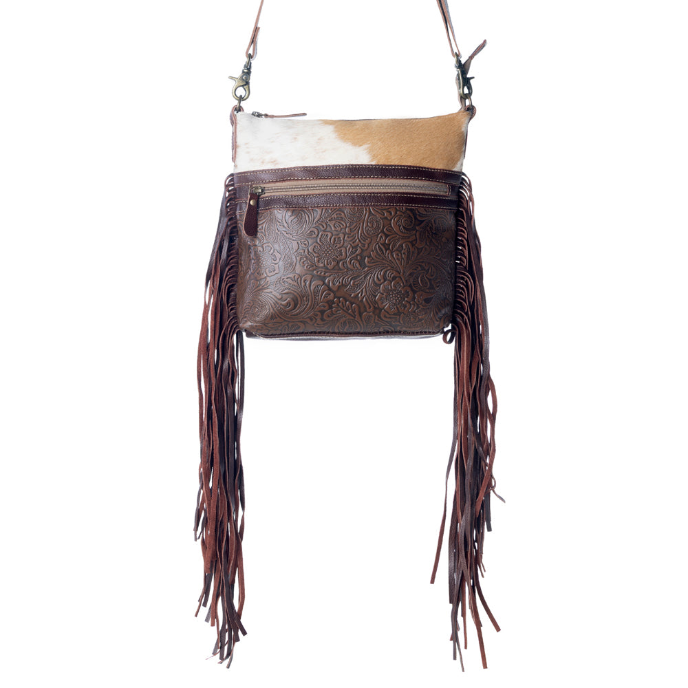 Tanned Leather & Hairon Bag