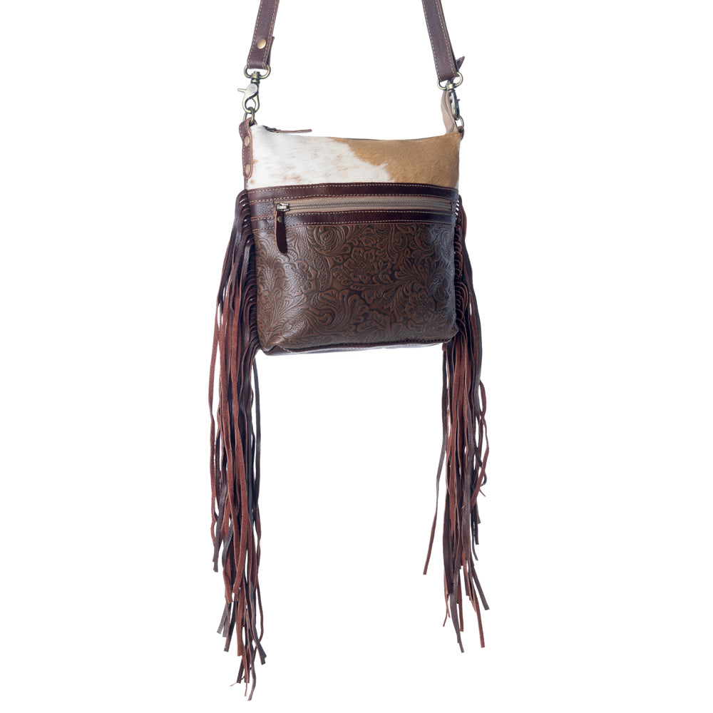 Tanned Leather & Hairon Bag