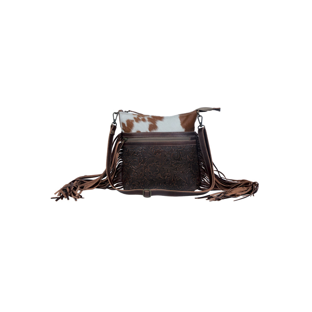 Tanned Leather & Hairon Bag