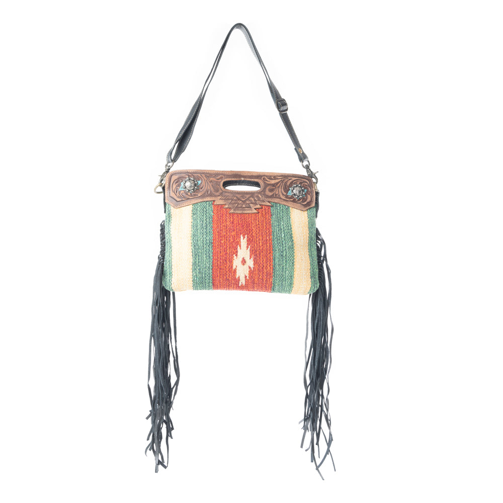 Rubious Hand-Tooled Bag