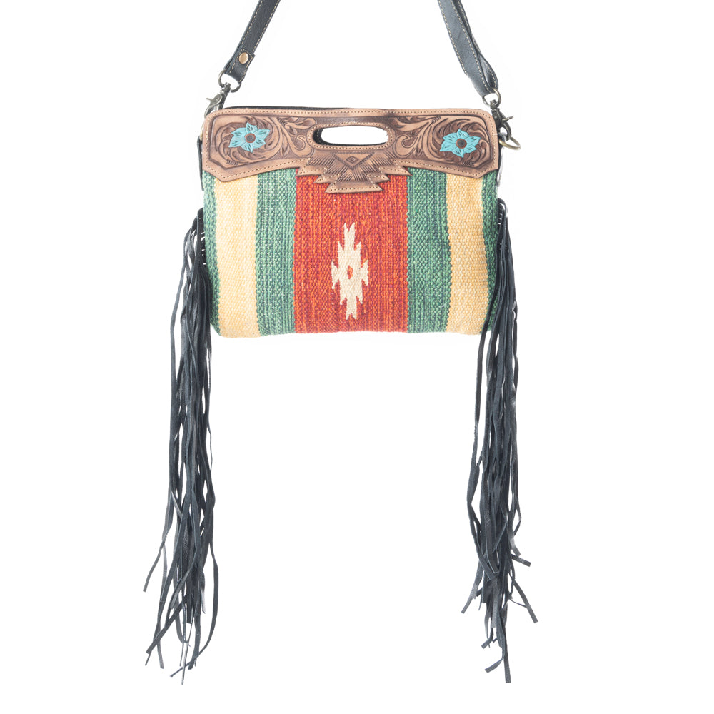 Rubious Hand-Tooled Bag