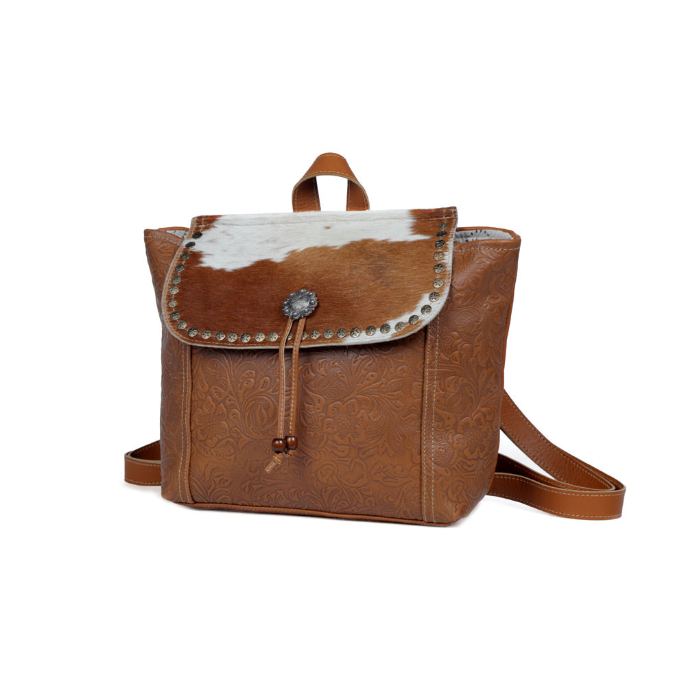 Classic Carvings Leather & Hairon Bag