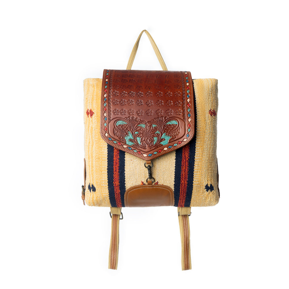 Lucent Backpack Hand-Tooled Bag.