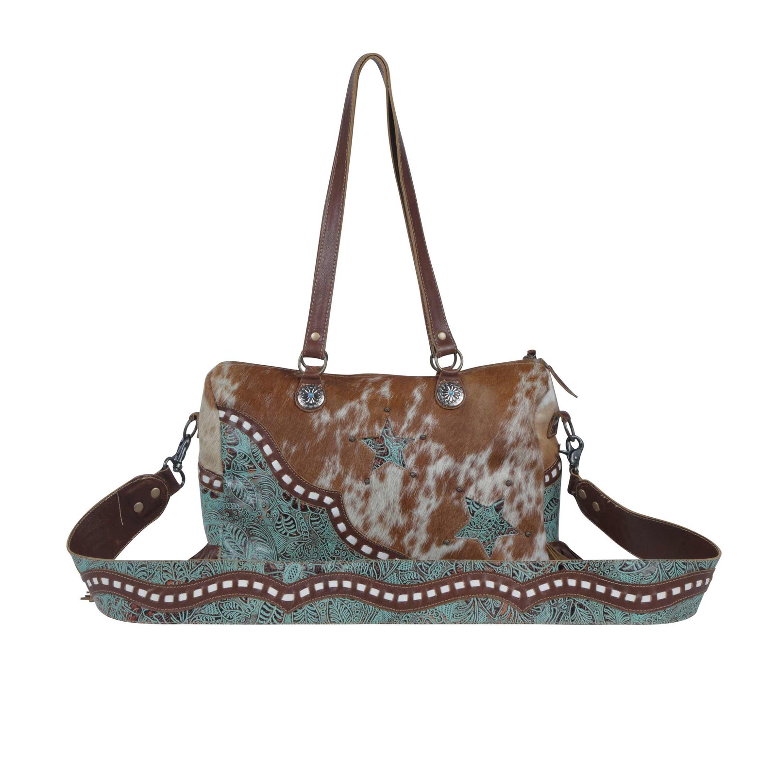 Turquoise Stars Concealed Bag